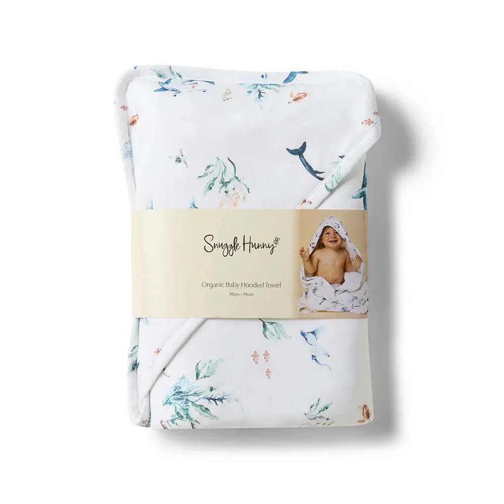 Snuggle Hunny Kids Snuggle Hunny Ocean Organic Hooded Baby Towel