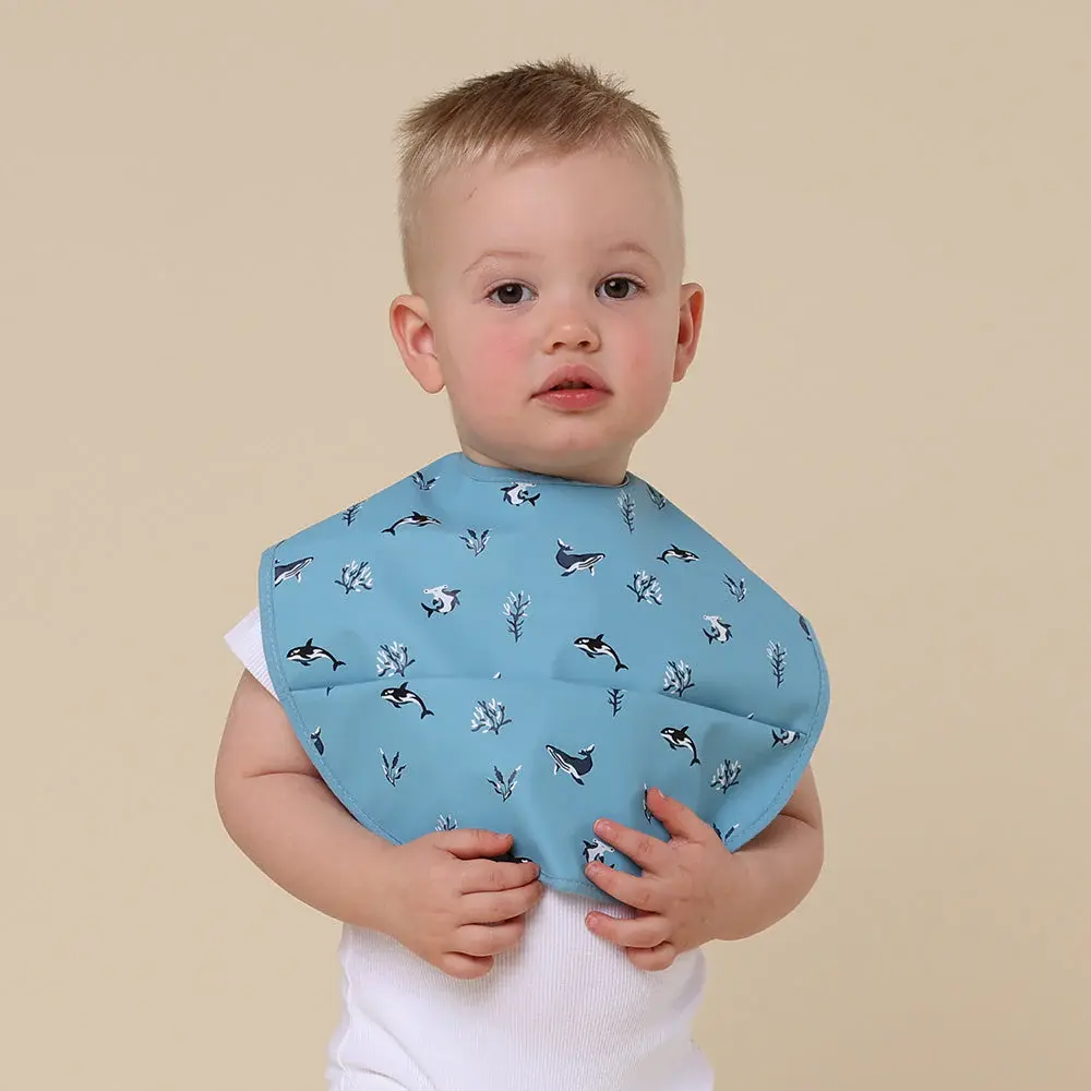 Snuggle Hunny Kids Snuggle Hunny Blue Ocean Snuggle Bib