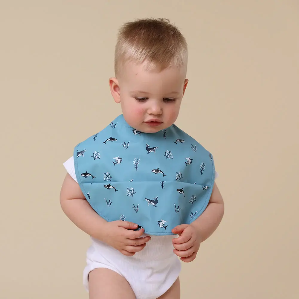 Snuggle Hunny Kids Snuggle Hunny Blue Ocean Snuggle Bib