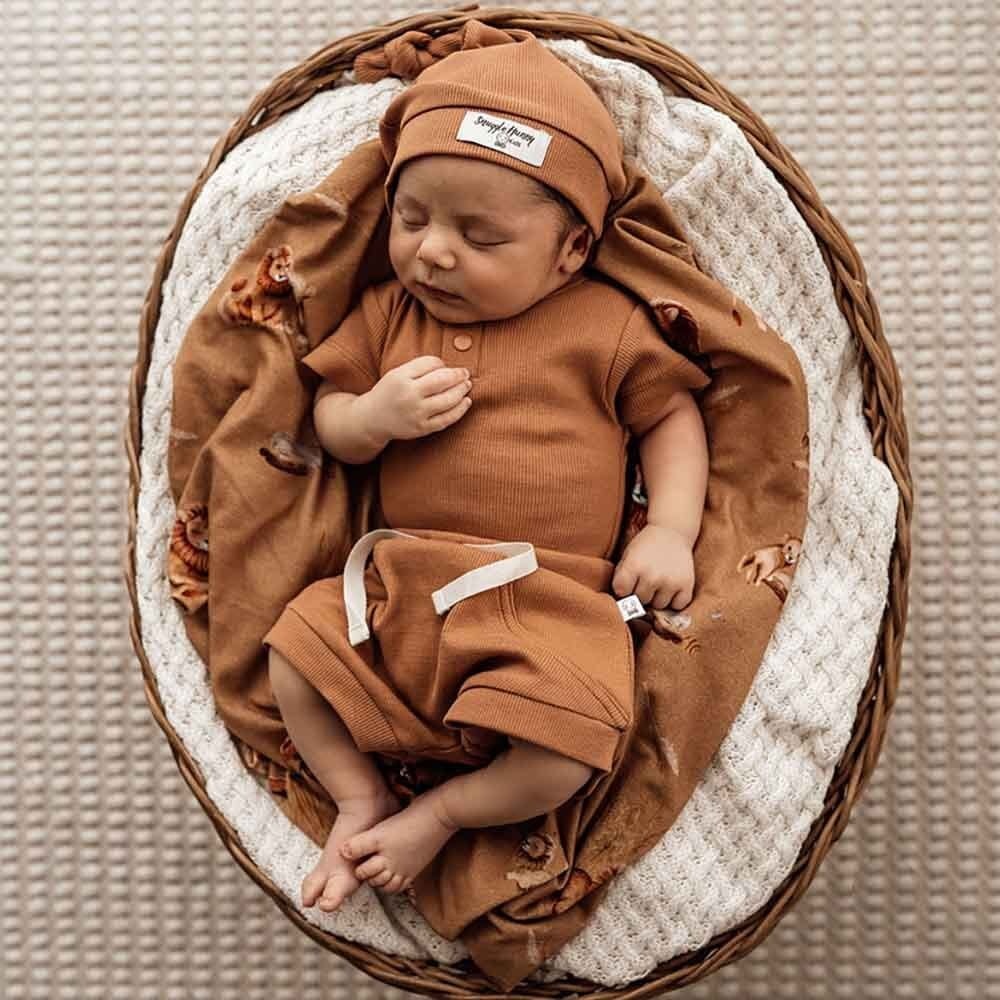 Snuggle Hunny Kids Snuggle Hunny Shorts Chestnut - 0-3m