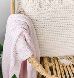 Snuggle Hunny Kids Snuggle Hunny Diamond Knit Blanket - Blush Pink