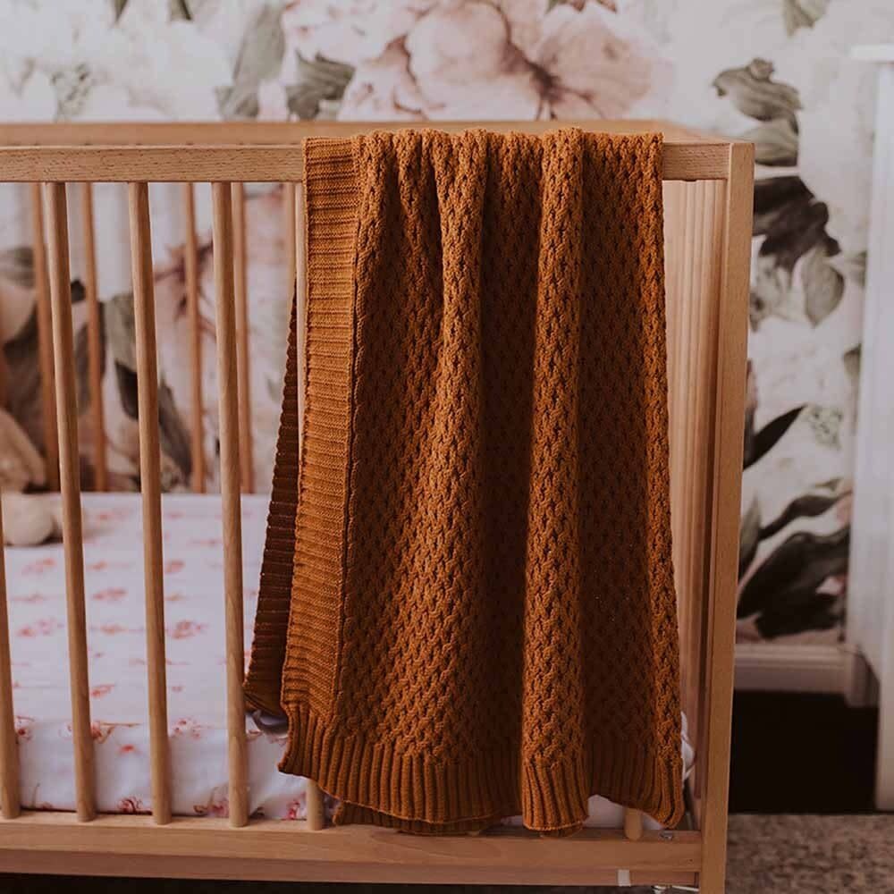 Snuggle Hunny Kids Snuggle Hunny Diamond Knit Blanket - Bronze