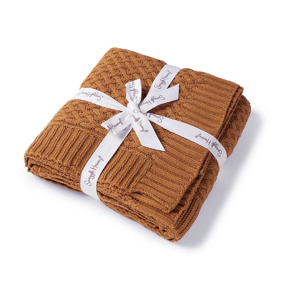 Snuggle Hunny Kids Snuggle Hunny Diamond Knit Blanket - Bronze