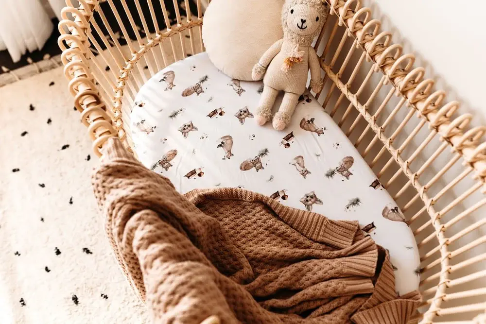 Snuggle Hunny Kids Snuggle Hunny Diamond Knit Blanket - Hazelnut