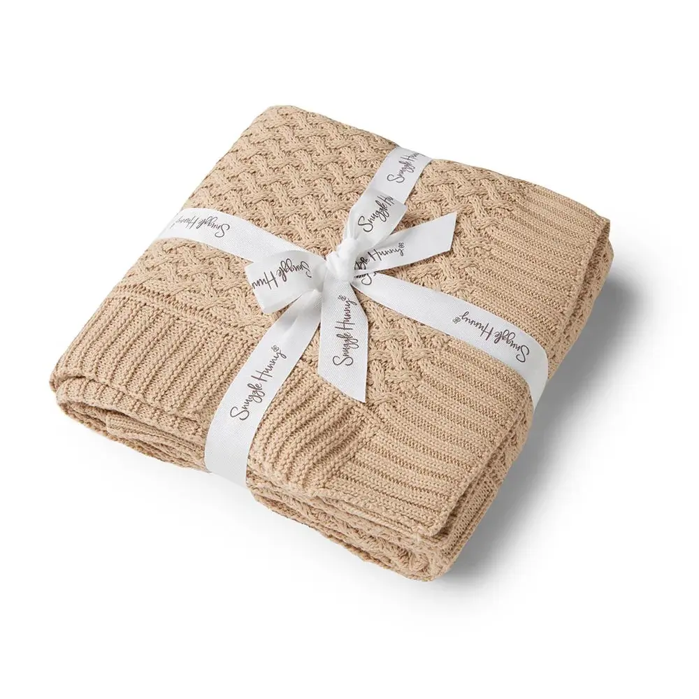 Snuggle Hunny Kids Snuggle Hunny Diamond Knit Blanket - Hazelnut