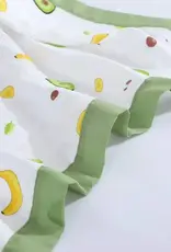 Bub2Kids Bub2Kids 6 Layer Muslin Blanket 100% Organic Cotton - Avocado & Banana