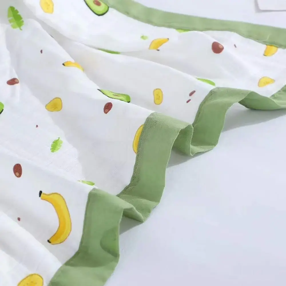 Bub2Kids Bub2Kids 6 Layer Muslin Blanket 100% Organic Cotton - Avocado & Banana