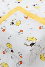 Bub2Kids Bub2Kids 6 Layer Muslin Blanket 100% Organic Cotton - Cow & Milk Bottle