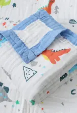 Bub2Kids Bub2Kids 6 Layer Muslin Blanket 100% Organic Cotton - Dinasour & Mountain