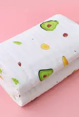 Bub2Kids Bub2Kids 1 Layer Muslin Swaddle Wrap 100% Organic Cotton - Avocado & Banana