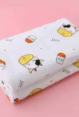 Bub2Kids Bub2Kids 1 Layer Muslin Swaddle Wrap 100% Organic Cotton - Cow & Milk Bottle