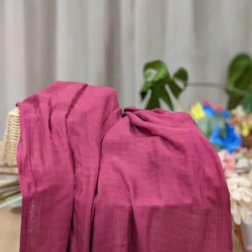 Bub2Kids Bub2Kids 1 Layer Muslin Swaddle Wrap 70% Bamboo + 30% Organic Cotton - Rose Red