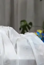 Bub2Kids Bub2Kids 1 Layer Muslin Swaddle Wrap 70% Bamboo + 30% Organic Cotton - White