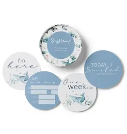 Snuggle Hunny Kids Snuggle Hunny Ocean & Indigo Reversible Milestone Cards