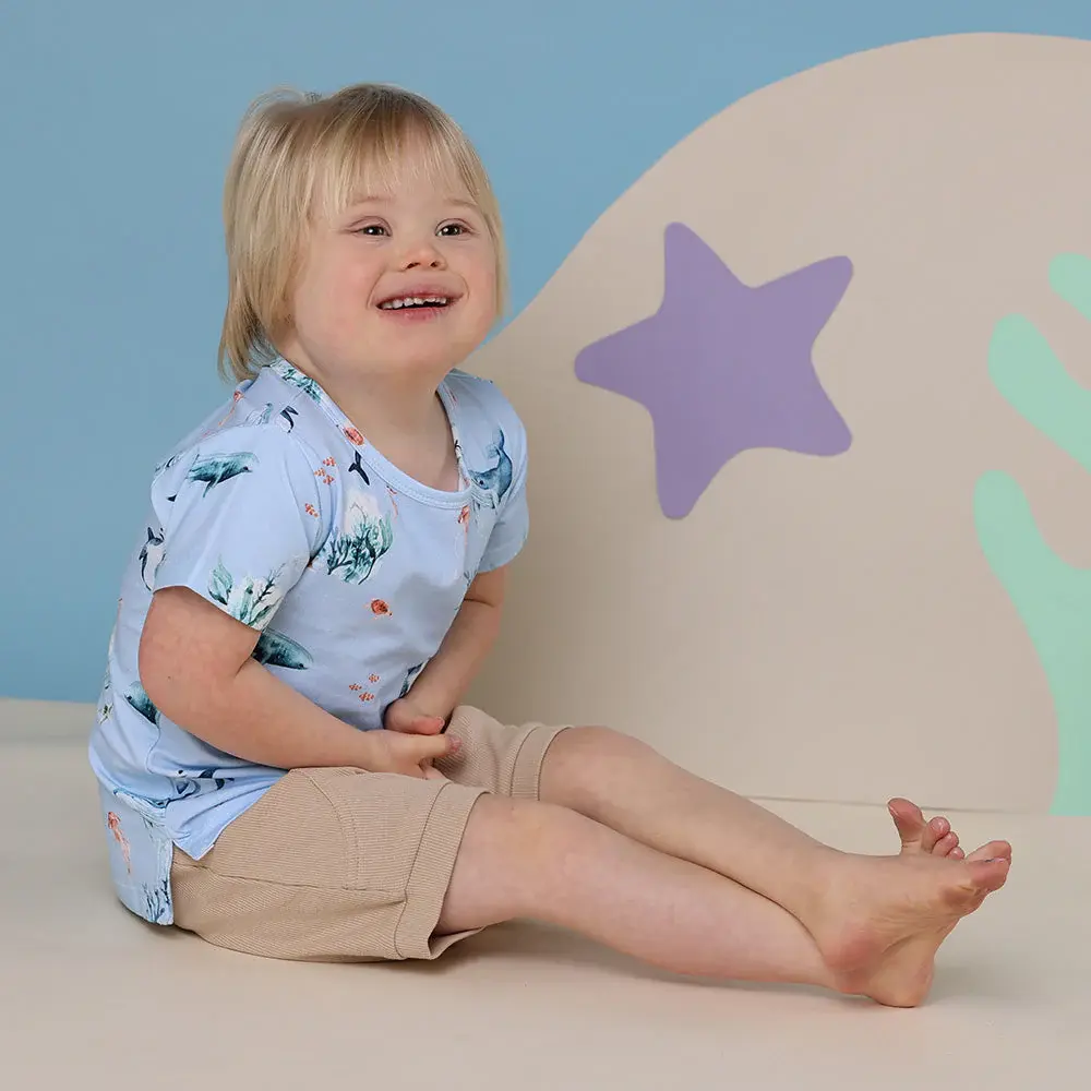 Snuggle Hunny Kids Snuggle Hunny Blue Ocean Organic T-Shirt