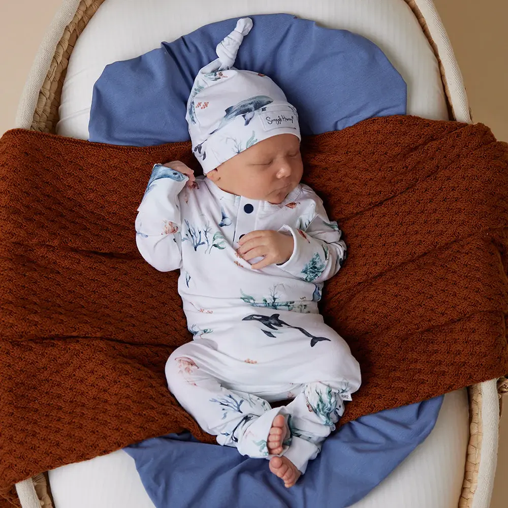 Snuggle Hunny Kids Snuggle Hunny Ocean Organic Growsuit
