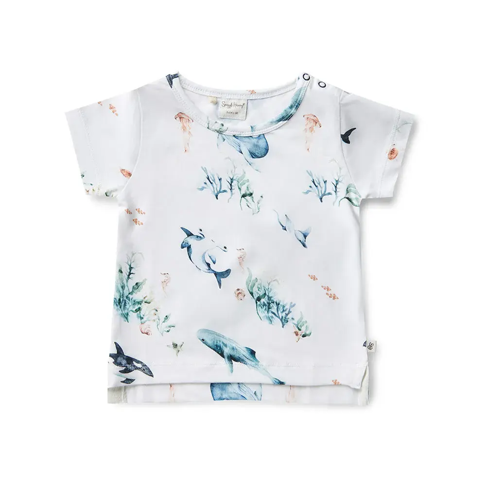 Snuggle Hunny Kids Snuggle Hunny Ocean Organic T-Shirt