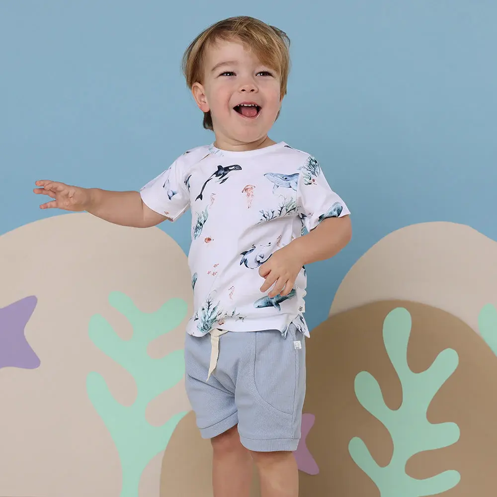 Snuggle Hunny Kids Snuggle Hunny Ocean Organic T-Shirt