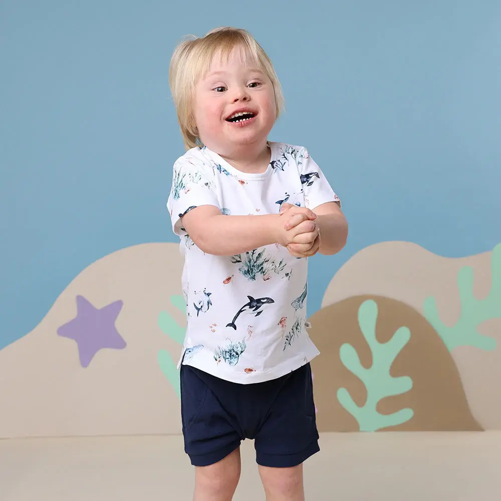 Snuggle Hunny Kids Snuggle Hunny Ocean Organic T-Shirt