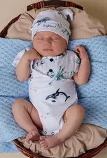 Snuggle Hunny Kids Snuggle Hunny Ocean Short Sleeve Organic Bodysuit
