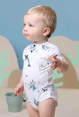 Snuggle Hunny Kids Snuggle Hunny Ocean Short Sleeve Organic Bodysuit