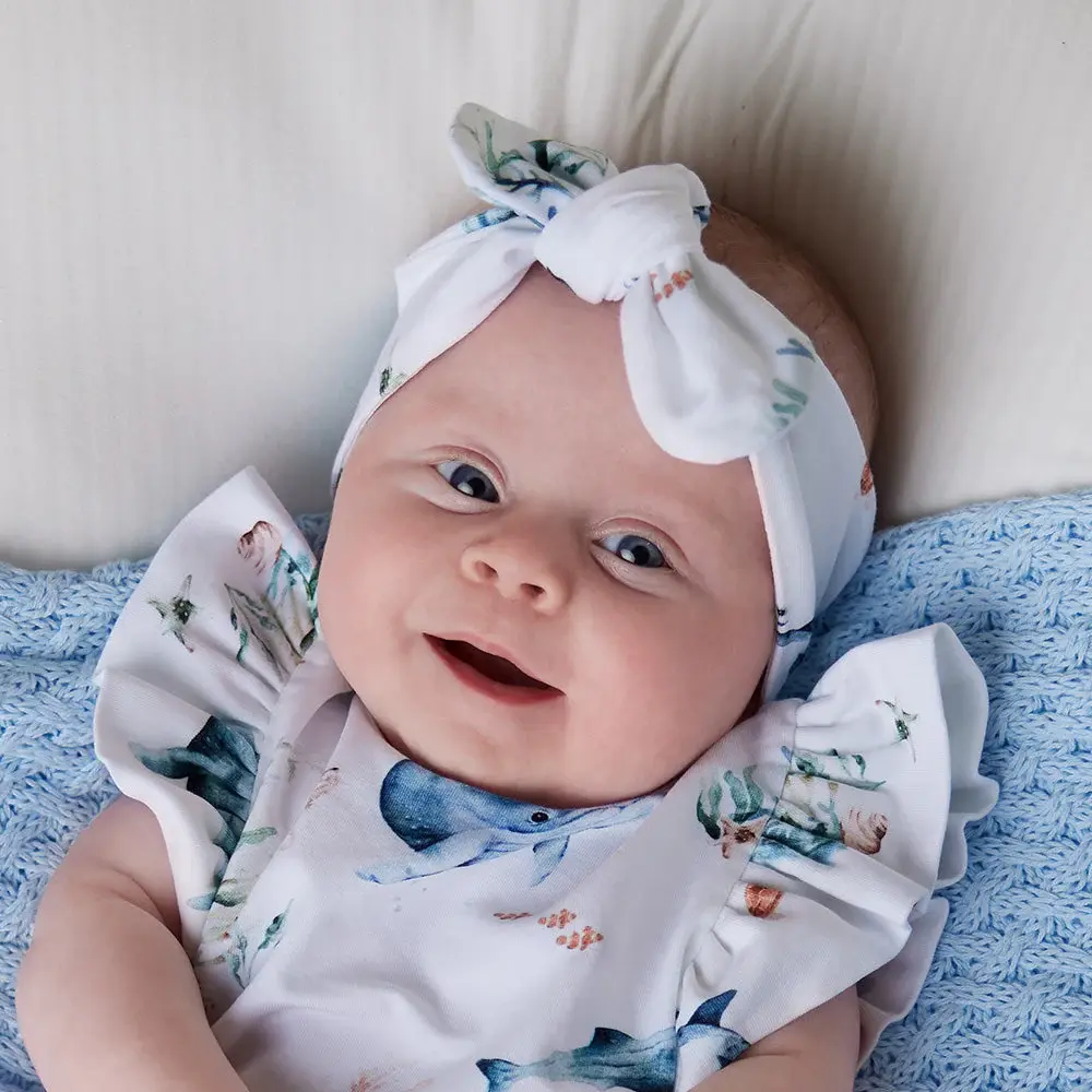 Snuggle Hunny Kids Snuggle Hunny Ocean Organic Topknot