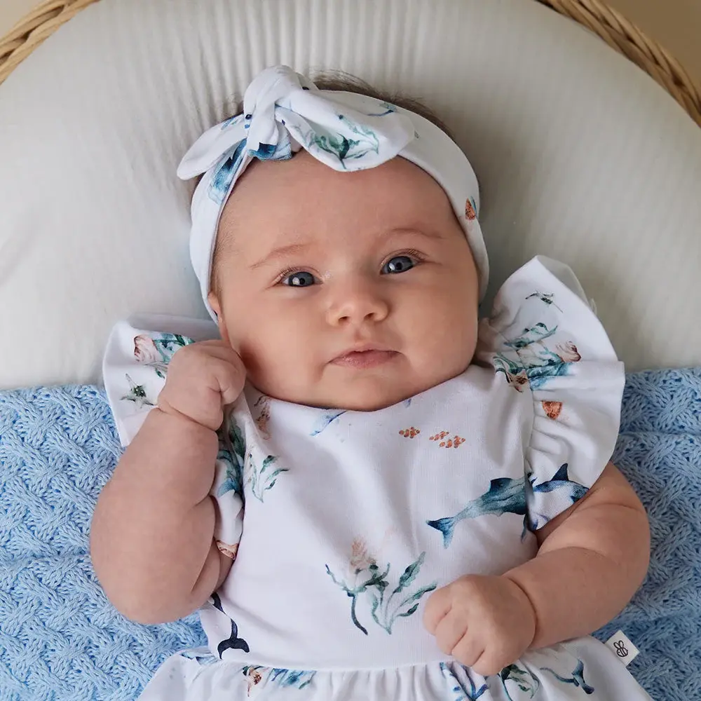 Snuggle Hunny Kids Snuggle Hunny Ocean Organic Topknot