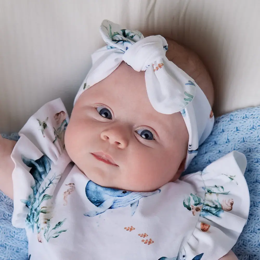 Snuggle Hunny Kids Snuggle Hunny Ocean Organic Topknot
