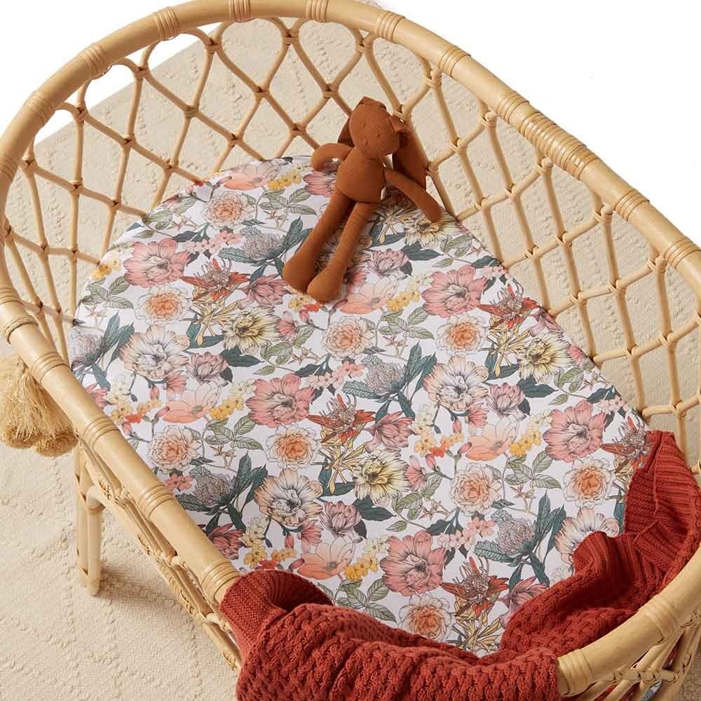 Snuggle Hunny Kids Snuggle Hunny Bassinet Sheet / Change Pad Cover - Australiana