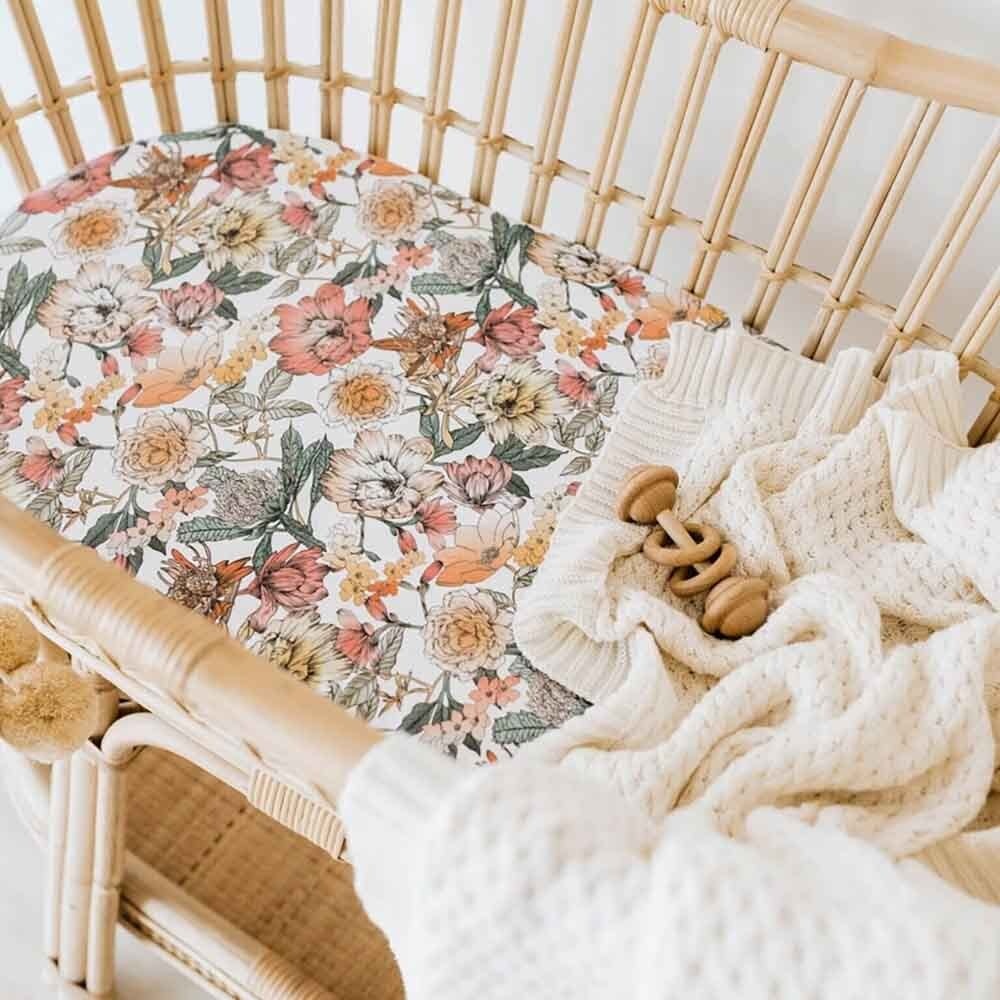 Snuggle Hunny Kids Snuggle Hunny Bassinet Sheet / Change Pad Cover - Australiana