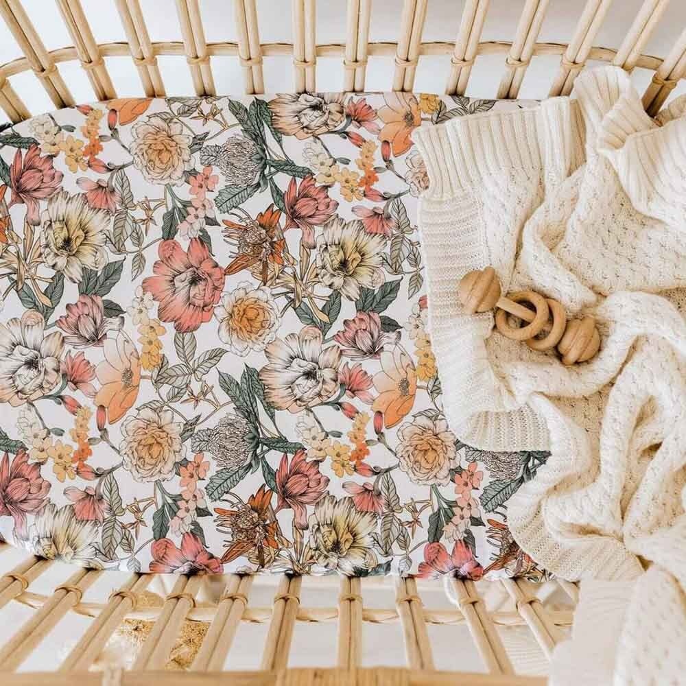 Snuggle Hunny Kids Snuggle Hunny Bassinet Sheet / Change Pad Cover - Australiana