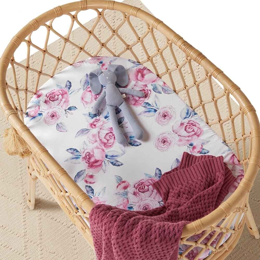 Snuggle Hunny Kids Snuggle Hunny Bassinet Sheet / Change Pad Cover - Lilac Skies