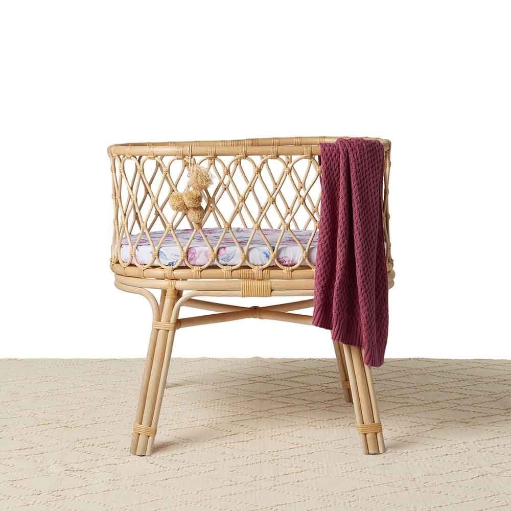 Snuggle Hunny Kids Snuggle Hunny Bassinet Sheet / Change Pad Cover - Lilac Skies