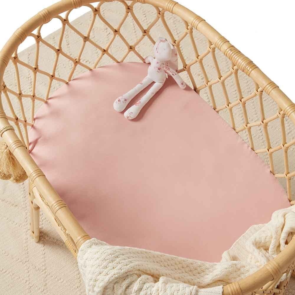 Snuggle Hunny Kids Snuggle Hunny Bassinet Sheet / Change Pad Cover - Lullaby Pink