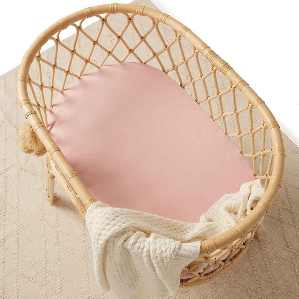 Snuggle Hunny Kids Snuggle Hunny Bassinet Sheet / Change Pad Cover - Lullaby Pink