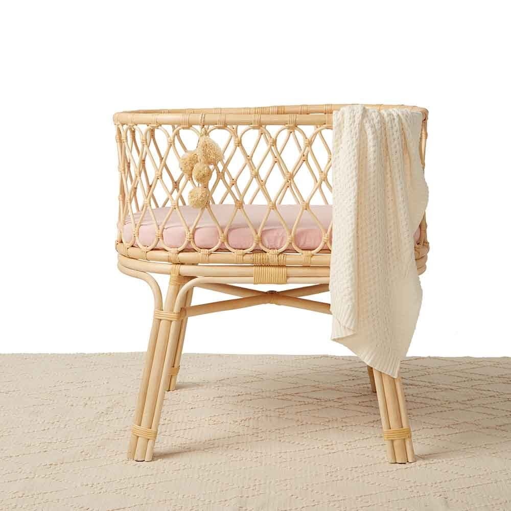 Snuggle Hunny Kids Snuggle Hunny Bassinet Sheet / Change Pad Cover - Lullaby Pink