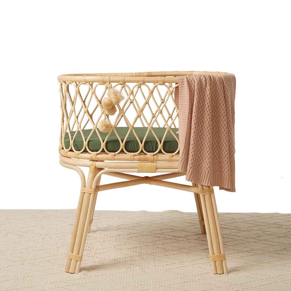Snuggle Hunny Kids Snuggle Hunny Bassinet Sheet / Change Pad Cover - Olive