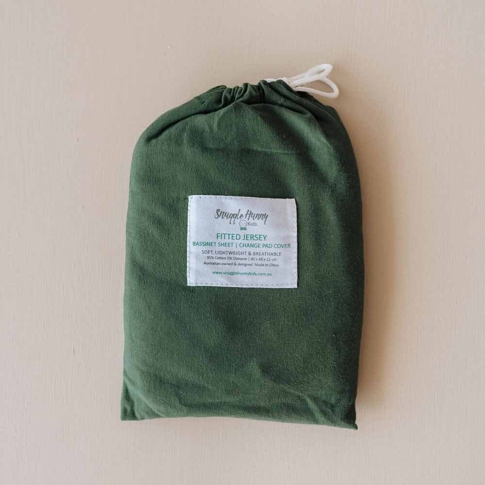 Snuggle Hunny Kids Snuggle Hunny Bassinet Sheet / Change Pad Cover - Olive
