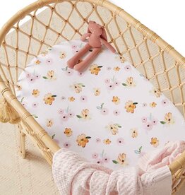 Snuggle Hunny Kids Snuggle Hunny Bassinet Sheet / Change Pad Cover - Poppy