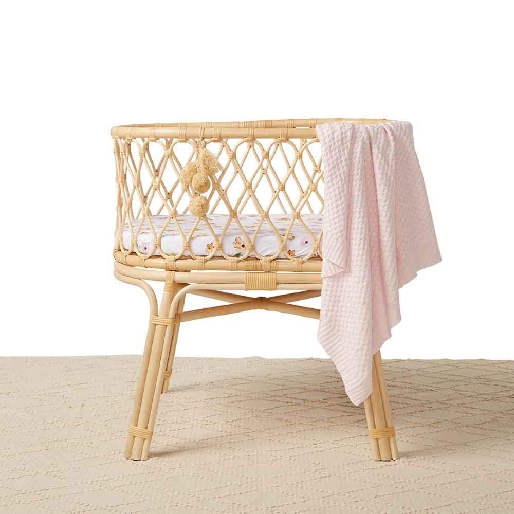 Snuggle Hunny Kids Snuggle Hunny Bassinet Sheet / Change Pad Cover - Poppy