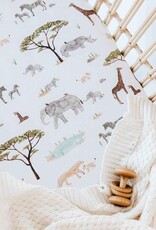 Snuggle Hunny Kids Snuggle Hunny Bassinet Sheet / Change Pad Cover - Safari