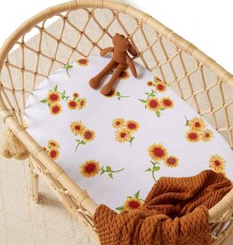 Snuggle Hunny Kids Snuggle Hunny Bassinet Sheet / Change Pad Cover - Sunflower