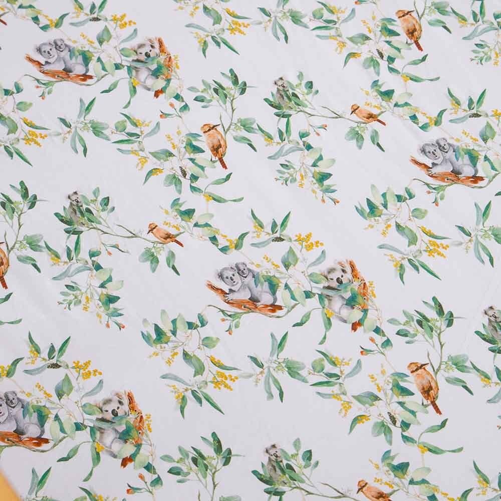 Snuggle Hunny Kids Snuggle Hunny Bassinet Sheet / Change Pad Cover - Eucalypt