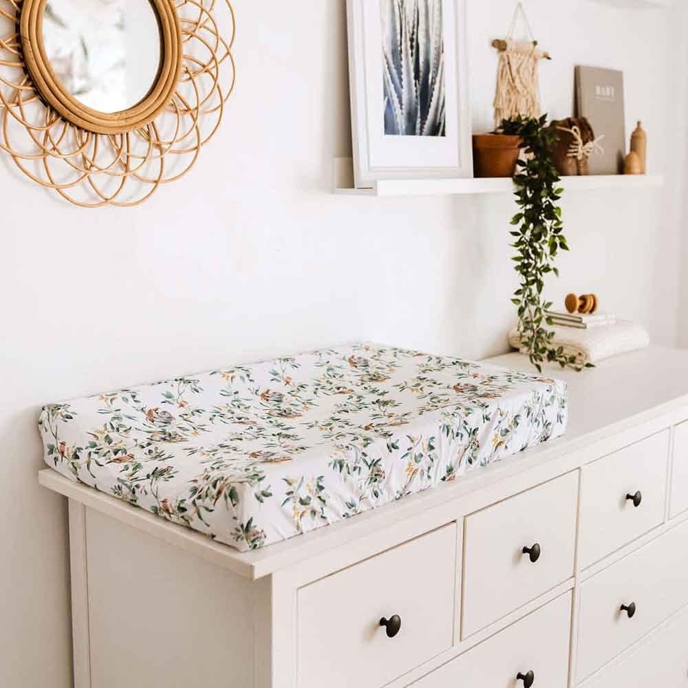 Snuggle Hunny Kids Snuggle Hunny Bassinet Sheet / Change Pad Cover - Eucalypt