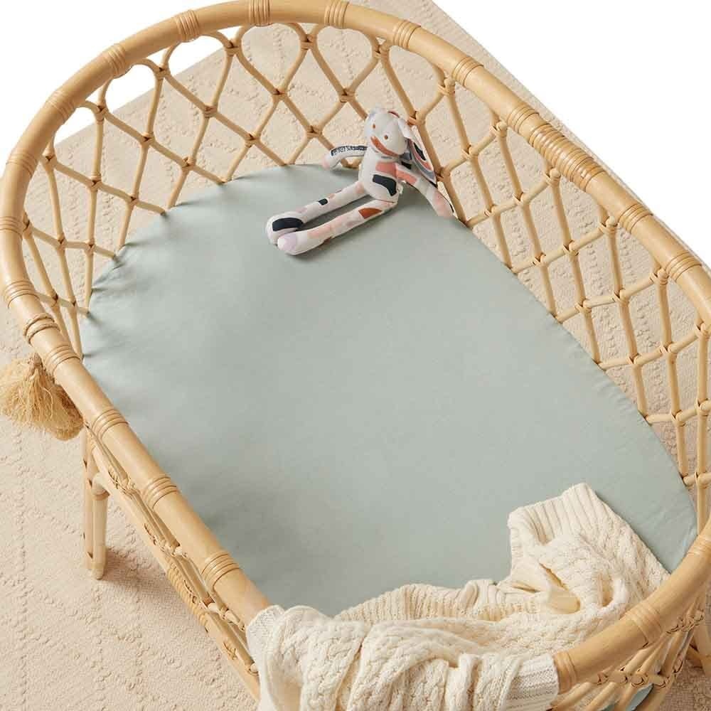 Snuggle Hunny Kids Snuggle Hunny Bassinet Sheet / Change Pad Cover - Sage