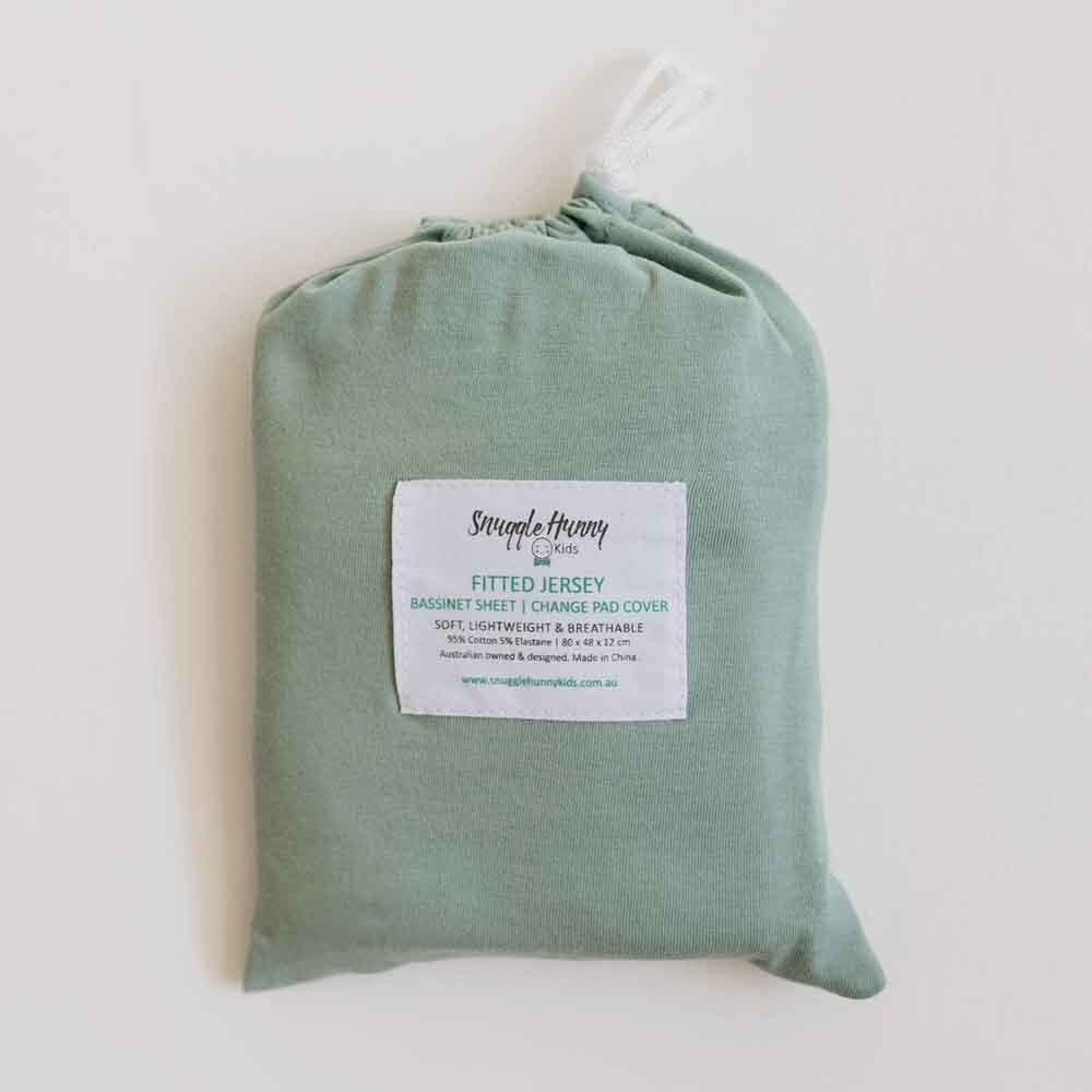 Snuggle Hunny Kids Snuggle Hunny Bassinet Sheet / Change Pad Cover - Sage