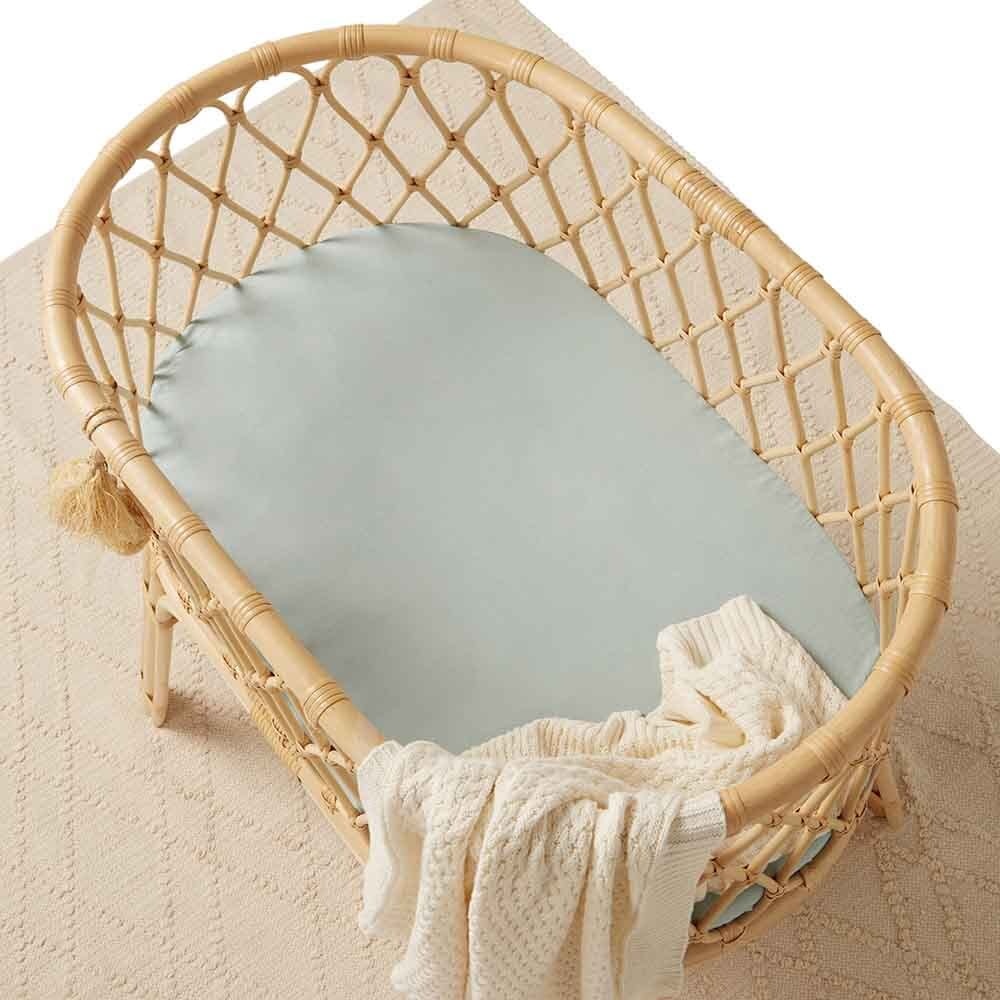 Snuggle Hunny Kids Snuggle Hunny Bassinet Sheet / Change Pad Cover - Sage