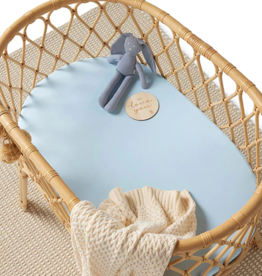 Snuggle Hunny Kids Snuggle Hunny Organic Bassinet Sheet / Change Pad Cover Baby Blue