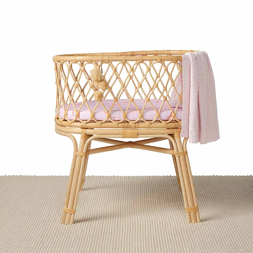 Snuggle Hunny Kids Snuggle Hunny Organic Bassinet Sheet / Change Pad Cover Baby Pink