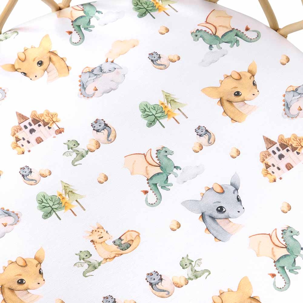 Snuggle Hunny Kids Snuggle Hunny Organic Bassinet Sheet / Change Pad Cover Dragon